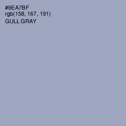 #9EA7BF - Gull Gray Color Image